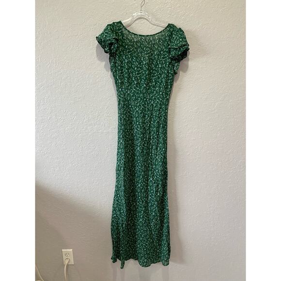 Reformation Lisola Maxi Dress Green Size S Boho Cottagecore Glam - Picture 6 of 6